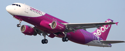 桃子航空首次开设仙台航线 2013年4月起航