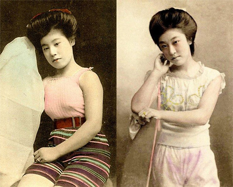 百年前日本艺妓泳装如木乃伊引网友热议