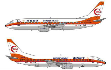 越洋航空3月5日起使用橙色西南航空客机