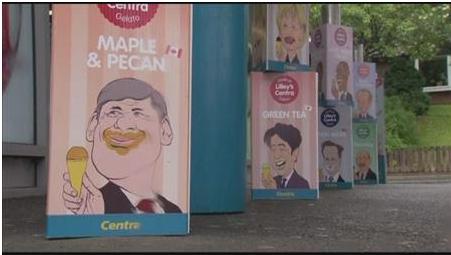 G8首脑变成冰淇淋 安倍首相是抹茶味
