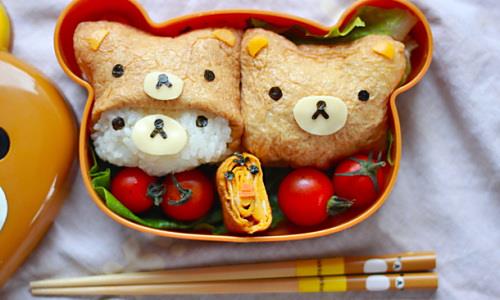可爱的“轻松熊油炸豆腐寿司”做法