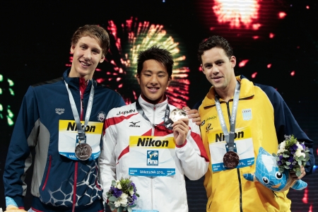 游泳世锦赛男子400米混合泳决赛 濑户大也逆转夺冠
