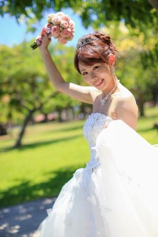前AKB48成员大堀恵 夏威夷举办婚礼
