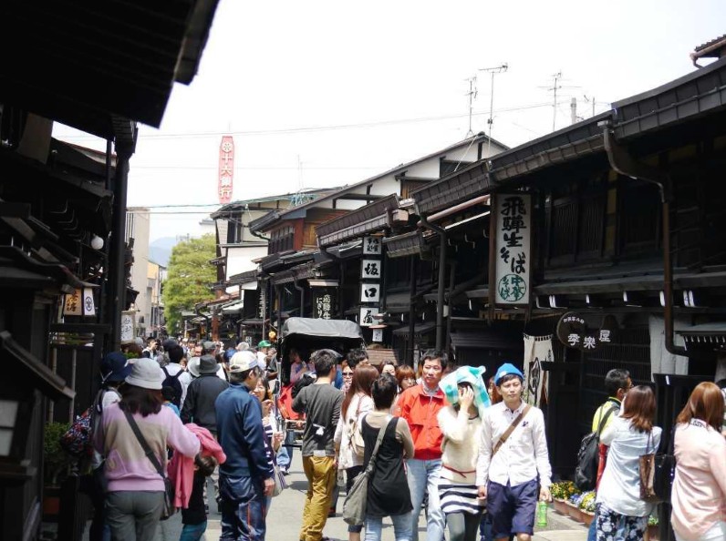 岐阜县高山市的和风街景