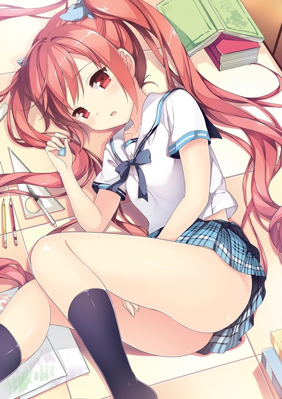 二次元的迷你裙美少女