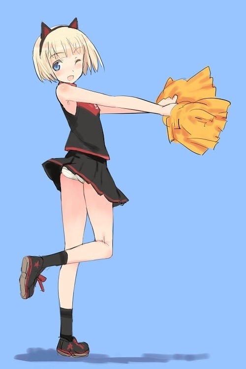 二次元的迷你裙美少女