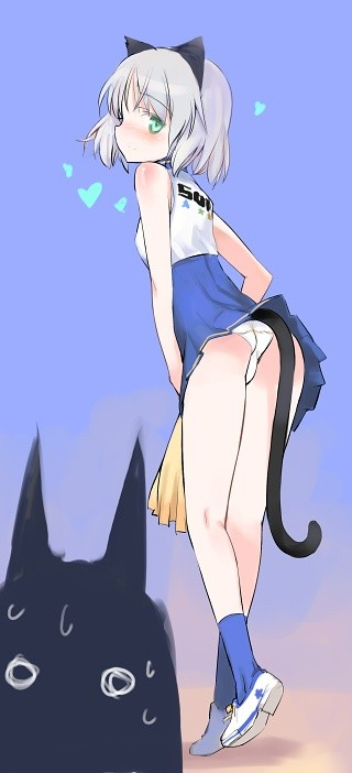 二次元的迷你裙美少女