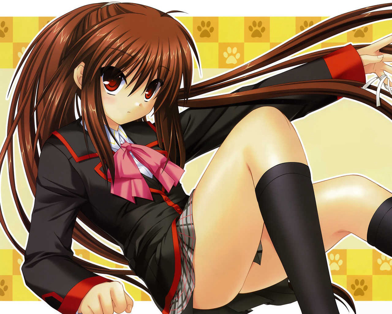 二次元的迷你裙美少女