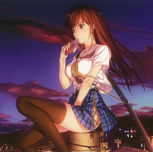 二次元的迷你裙美少女