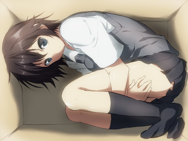 二次元的迷你裙美少女