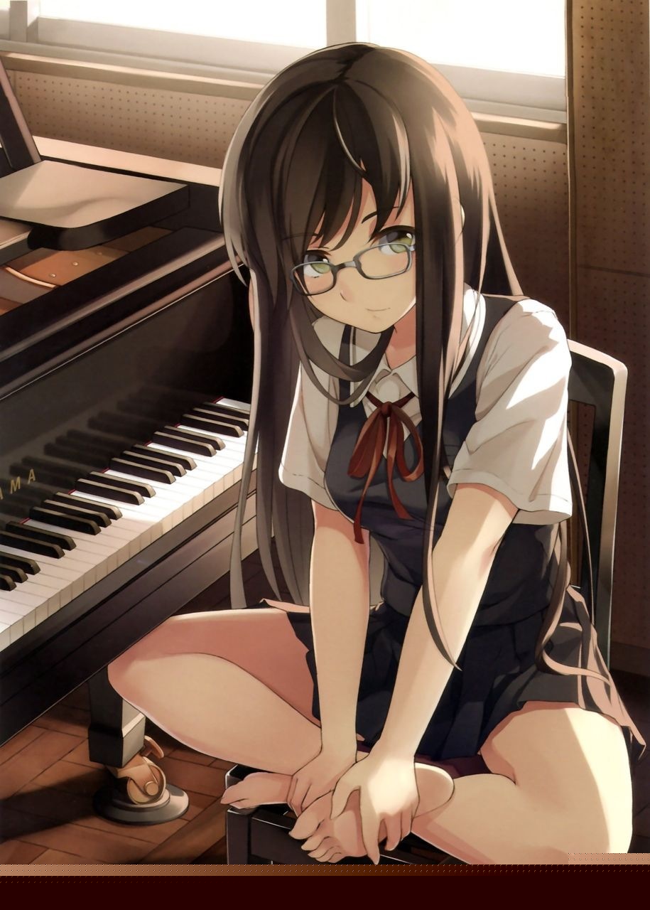 二次元的迷你裙美少女