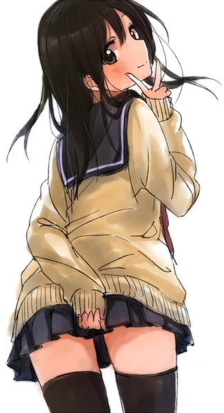 二次元的迷你裙美少女