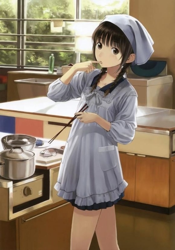 二次元的迷你裙美少女