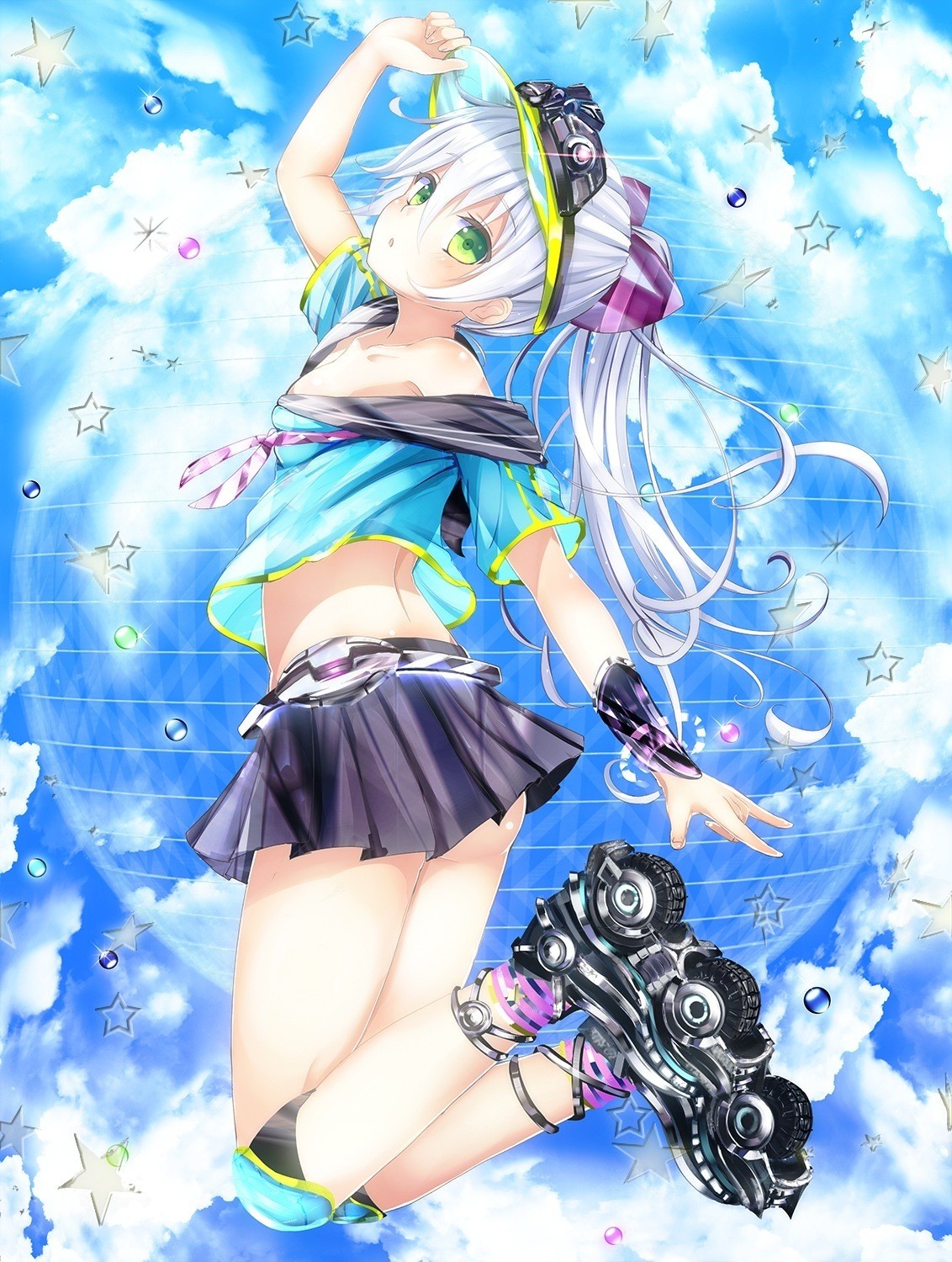 二次元的迷你裙美少女
