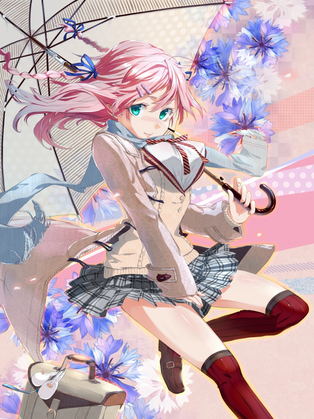 二次元的迷你裙美少女
