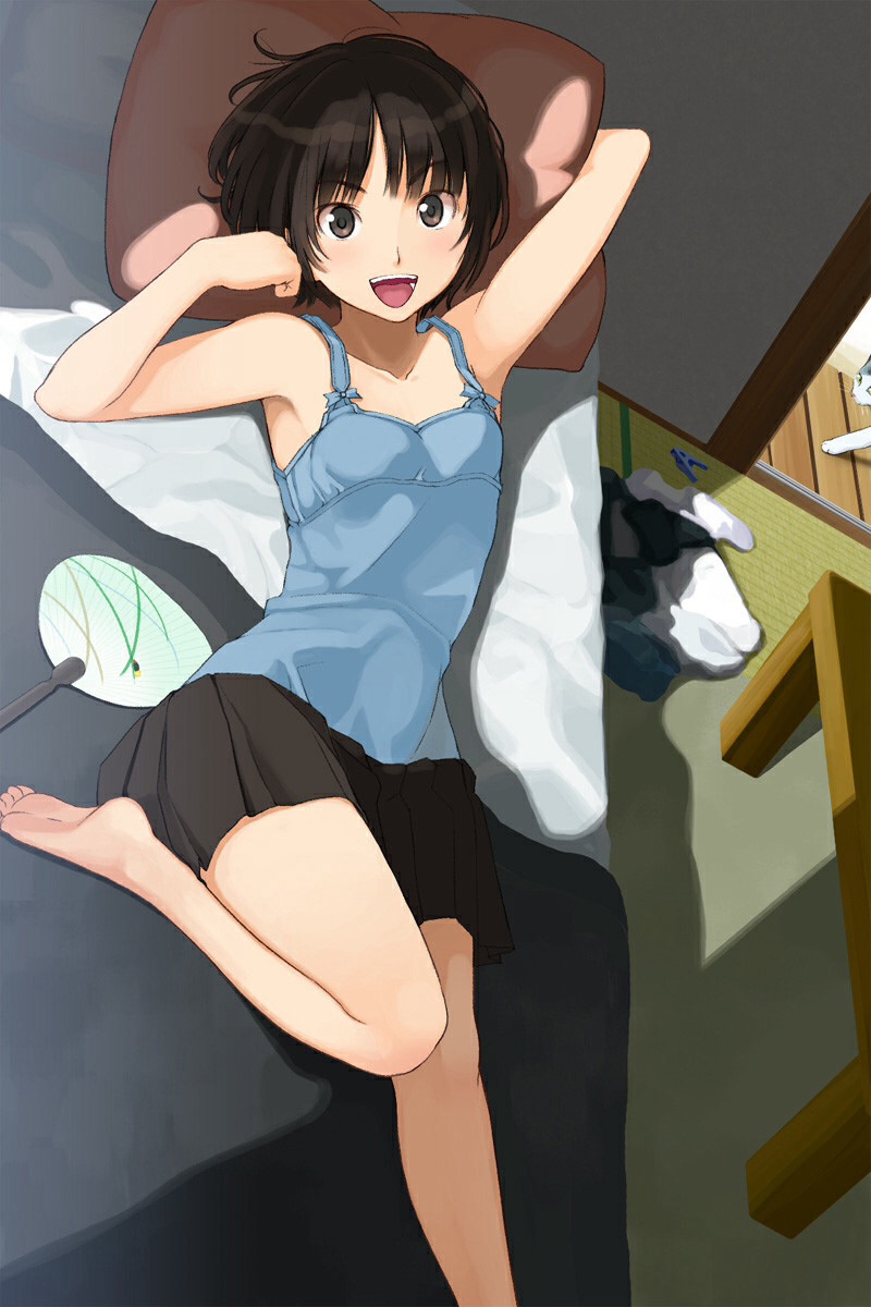 二次元的迷你裙美少女