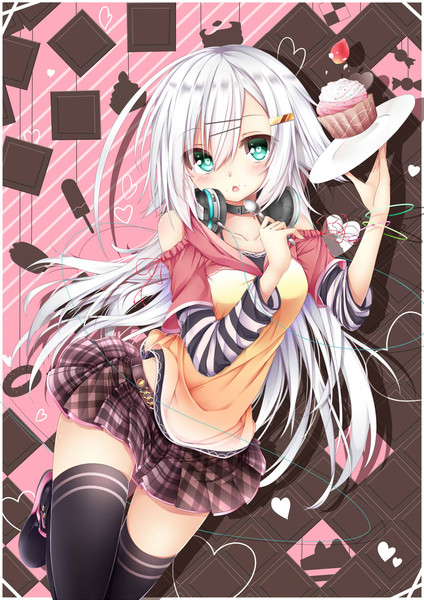 二次元的迷你裙美少女