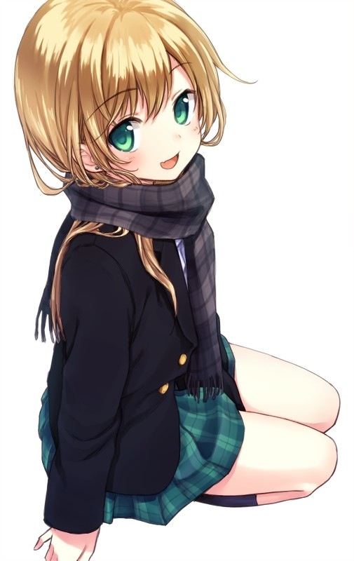 二次元的迷你裙美少女