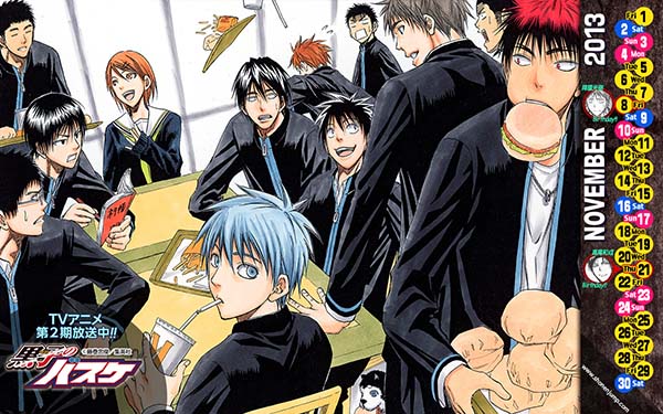 火影忍者 SOUL CATCHER(S) 黑子的篮球 JUMP11月壁纸