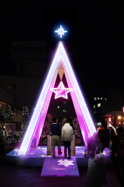 新宿南灯光活动开展在即 精致灯饰引众人参观
