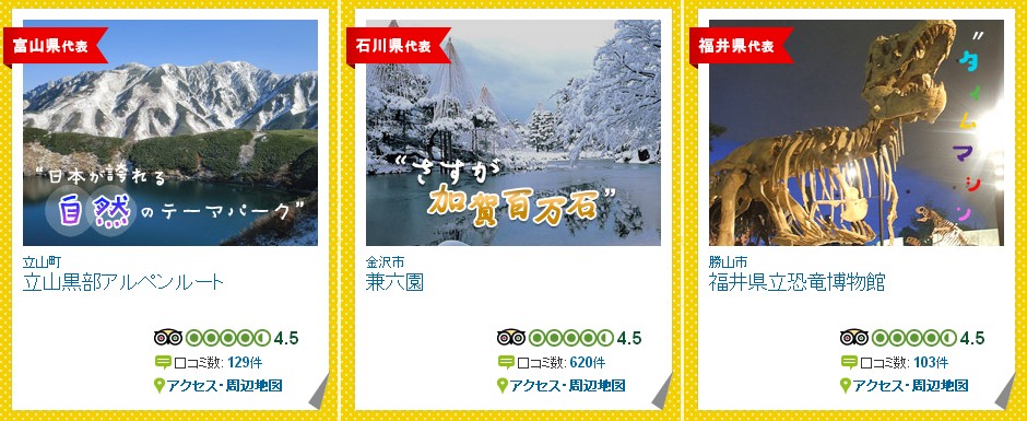 日本都道府县代表观光景点总选举(3)