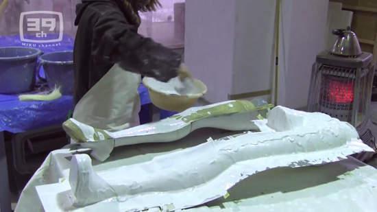 初音未来等身大模型制作过程公开