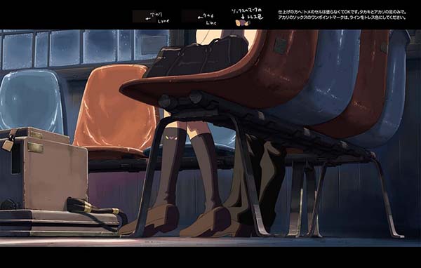 新海诚亲自公开《秒速5厘米》制作过程图片