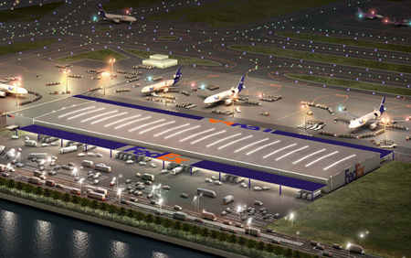 联邦快递开始使用关西机场货物分类设施