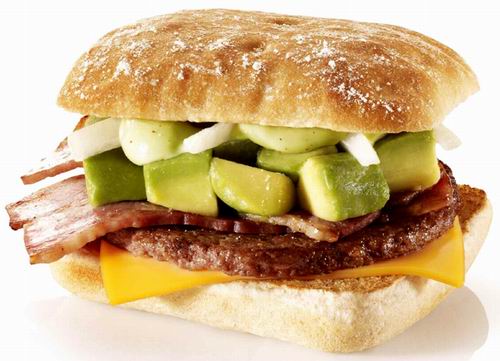 日本麦当劳推出牛油果系列三种汉堡