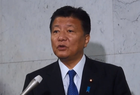总务大臣新藤义孝表示不支持法人税率下调