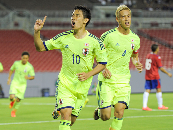 巴西世界杯热身赛 日本三球逆转哥斯达黎加