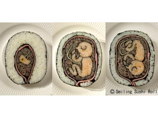 神奇的艺术！寿司卷切开后的秘密