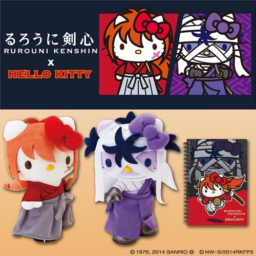 浪客剑心×Hello Kitty 萌猫武士登场