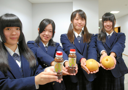丰田市学生用校产梨开发新口味烤肉酱