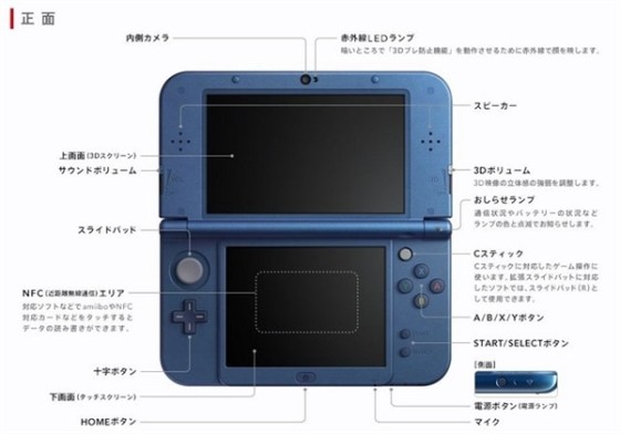 任天堂新款3DS和3DS LL掌机开始发售