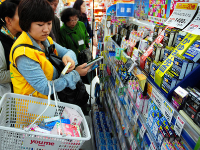 日本免税店数量激增 中国游客成扫货主力军