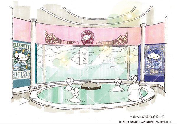 全球首个Hello Kitty主题温泉下月开业