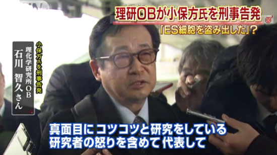 日本理研一研究员起诉小保方晴子 称其涉嫌私自盗取ES细胞 日本理研一研究员起诉小保方晴子 称其涉嫌私自盗取ES细胞