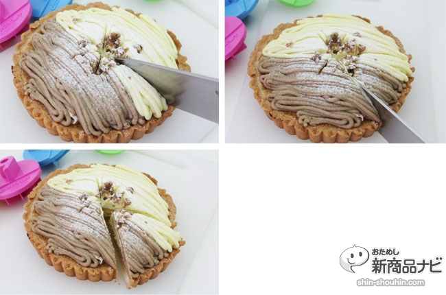 来看如何使用切片制造者轻松分蛋糕