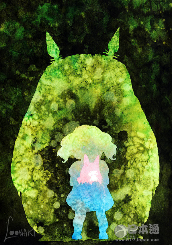 水彩画印象颠覆作  吉卜力粉丝笔下的水彩画