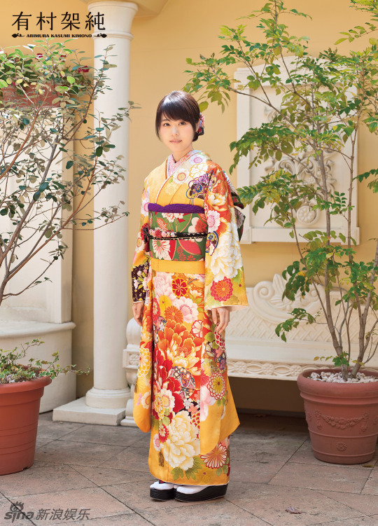 日本清纯女星有村架纯和服写真 端庄恬静