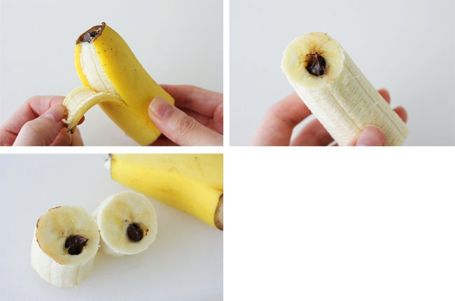 可以做出巧克力注心的香蕉？（二）