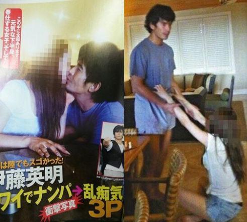 伊藤英明约嫩模玩3p 老婆不离不弃将生子 日本通