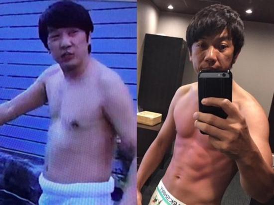 日本男星花2月瘦身 松弛小腹练出6块腹肌