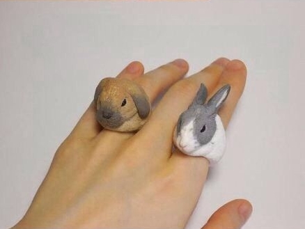 日本艺术家手工制作栩栩如生传神动物戒指