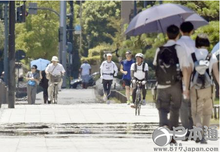 日本持续高温天气 连续两周上万人中暑送医