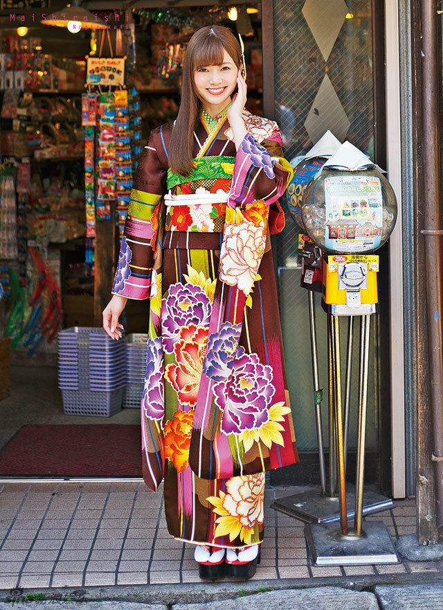 日本“宅男女神”白石麻衣和服写真惊艳
