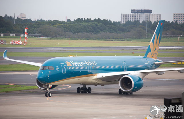 越南航空在日本首次启用空客A350