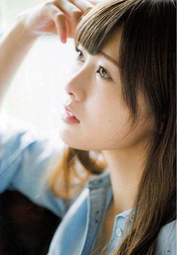 日本女星白石麻衣休闲写真 着牛仔衬衫率性