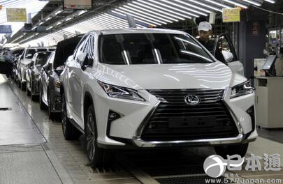 丰田开始在九州工厂生产新款雷克萨斯“RX”